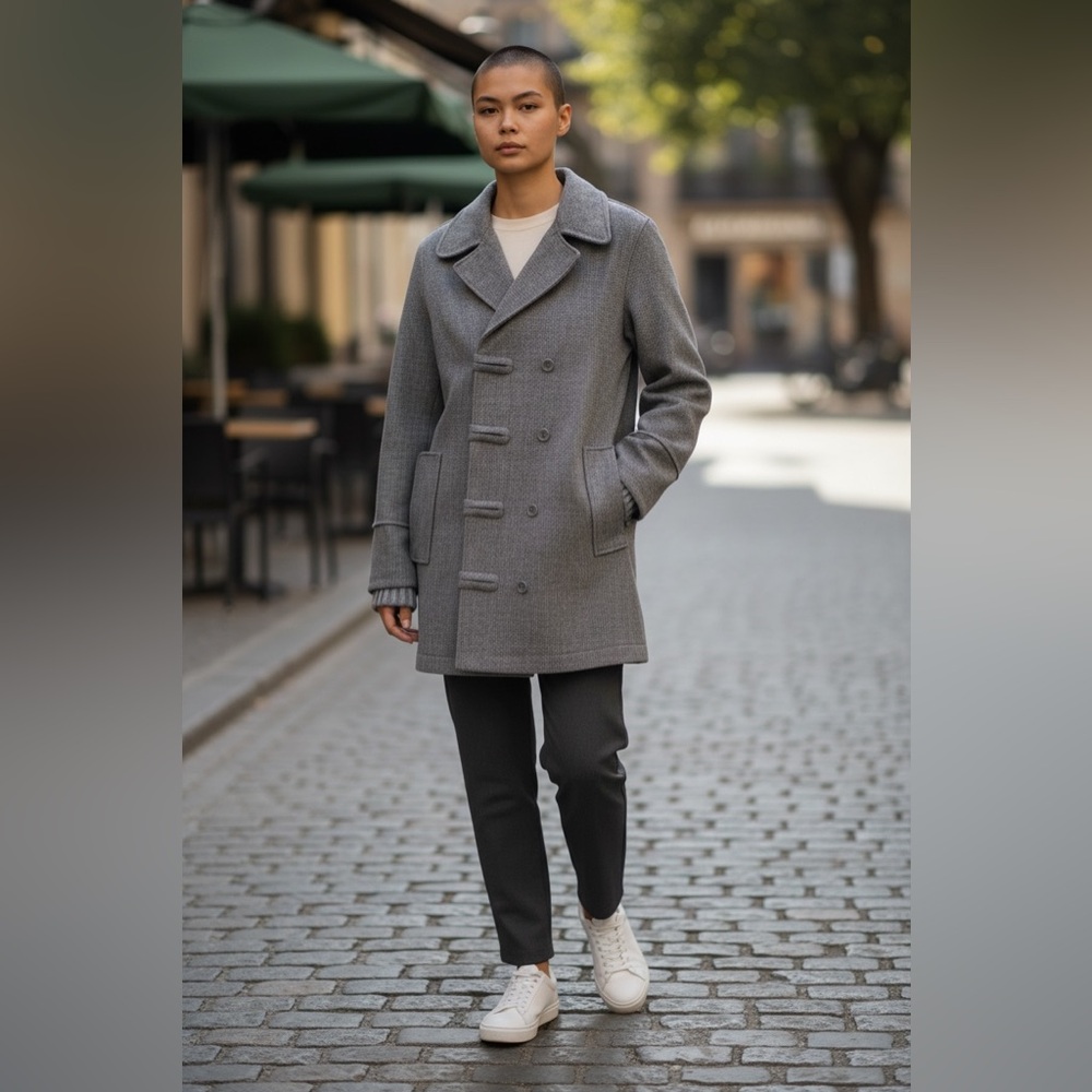 GIANFRANCO FERRE GF Wool Tweed Vintage Coat Gorgeous Detailing Size 4 US Small
